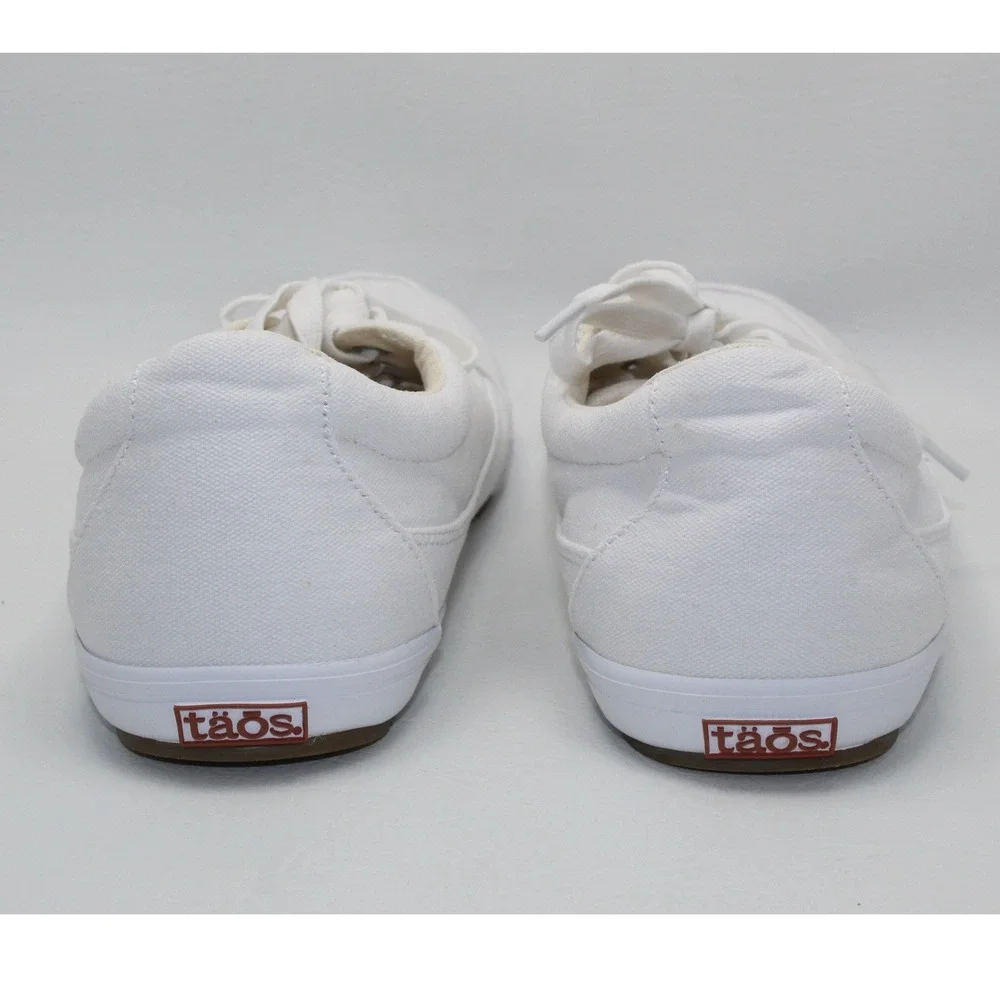 Taos Moc Star White Canvas Sneakers Mens 12 MST-13482A Low Top Lace Up Shoes